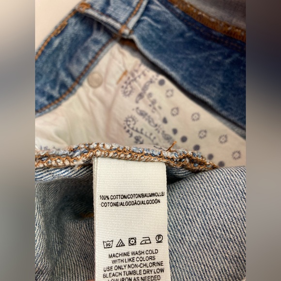 We The Free | NWOT Caroline Bermuda Distressed Denim Shorts - Picture 6 of 11